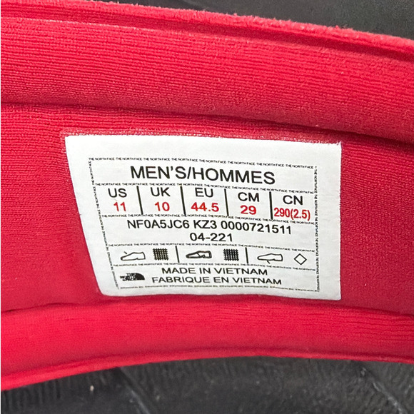The North Face Red Black Skeena Sport Sandals Mens Size 11 main image 6